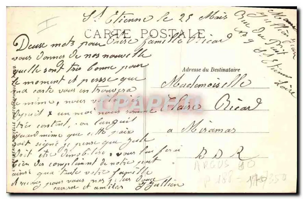 Saint-Étienne — A Fábrica de Armas — LL. — N° 17 - Verso