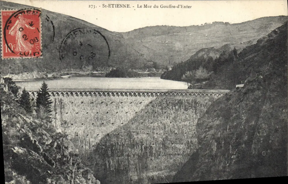 Saint-Étienne - O Muro do Gouffre-d'Enter — Editor: P. Joubert & Mercier - Frente