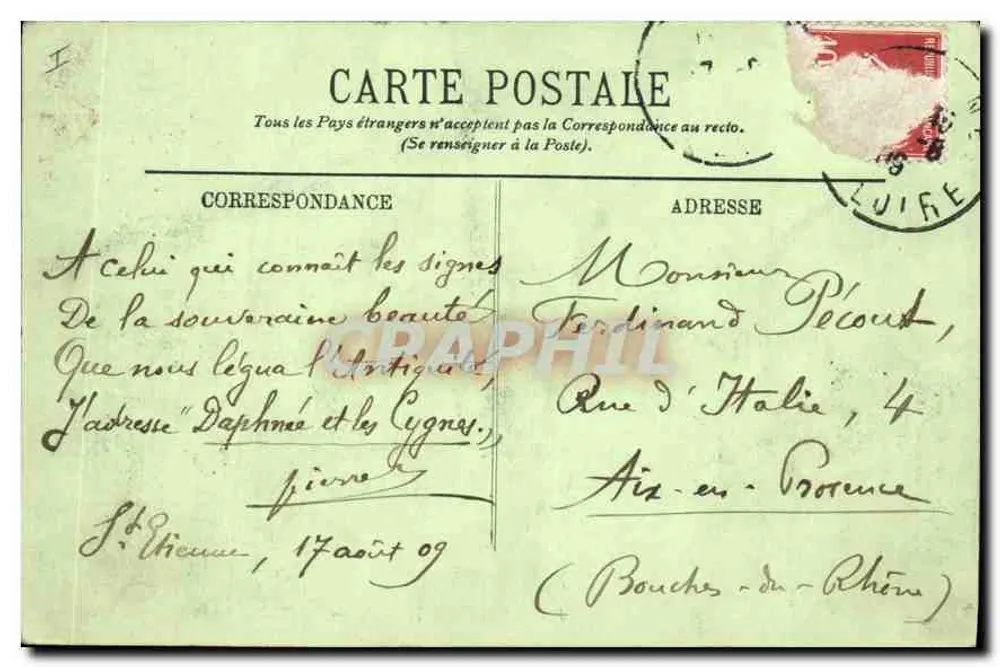 Saint-Étienne — A Dafne e os Cisnes — LL. n°141 - Verso