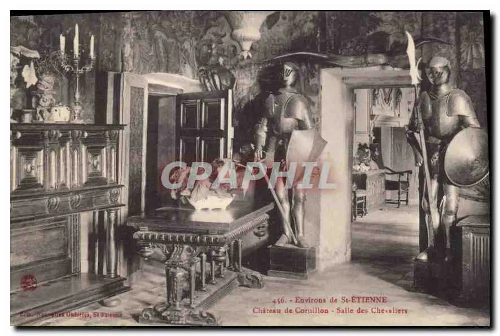 Schloss Cornillon - Saal der Ritter — Umgebung von St-ÉTIENNE — Éd. N. Galiéra, St-Etienne - Vorderseite