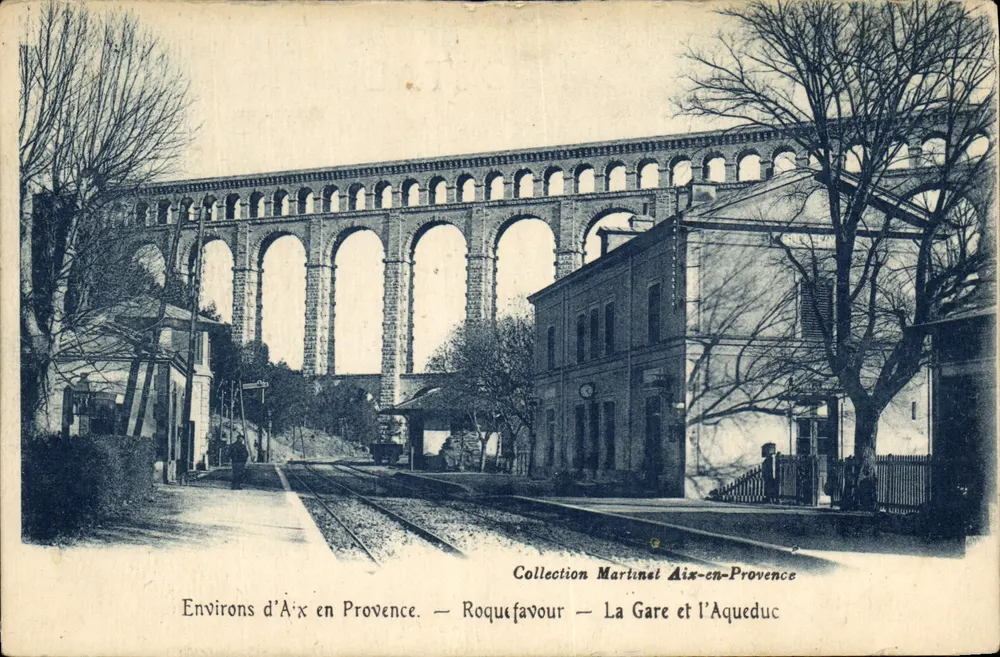Roquefaivre — Die Station und der Aquädukt — Sammlung Martinet Aix-en-Provence - Vorderseite