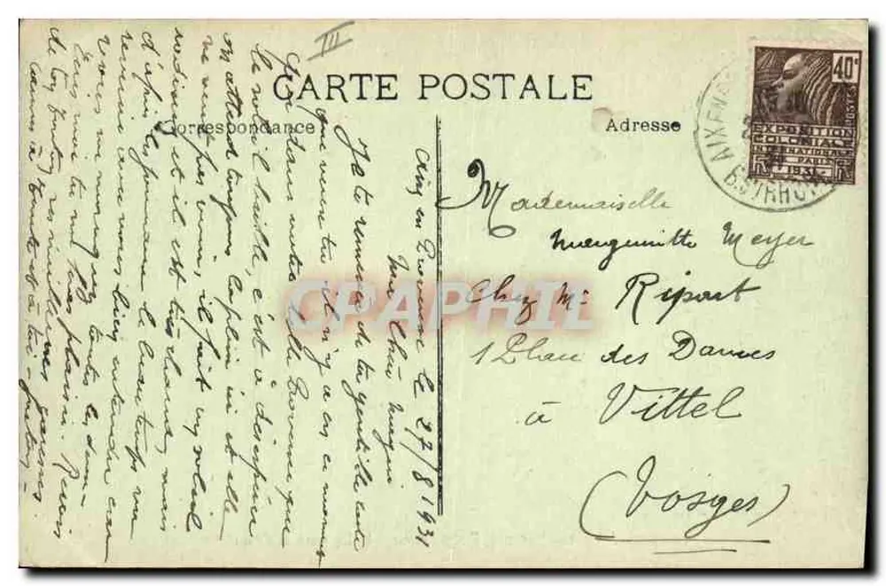Umgebung von Aix-en-Provence, Roquefavour — Die Station & das Aquädukt - Rückseite