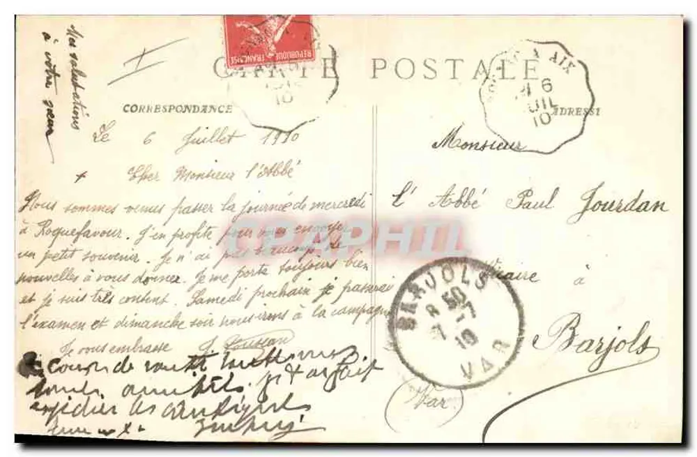 Roquefeuil - O Aqueduto — comprimento 400 metros, altura 85 metros — editor desconhecido - Verso