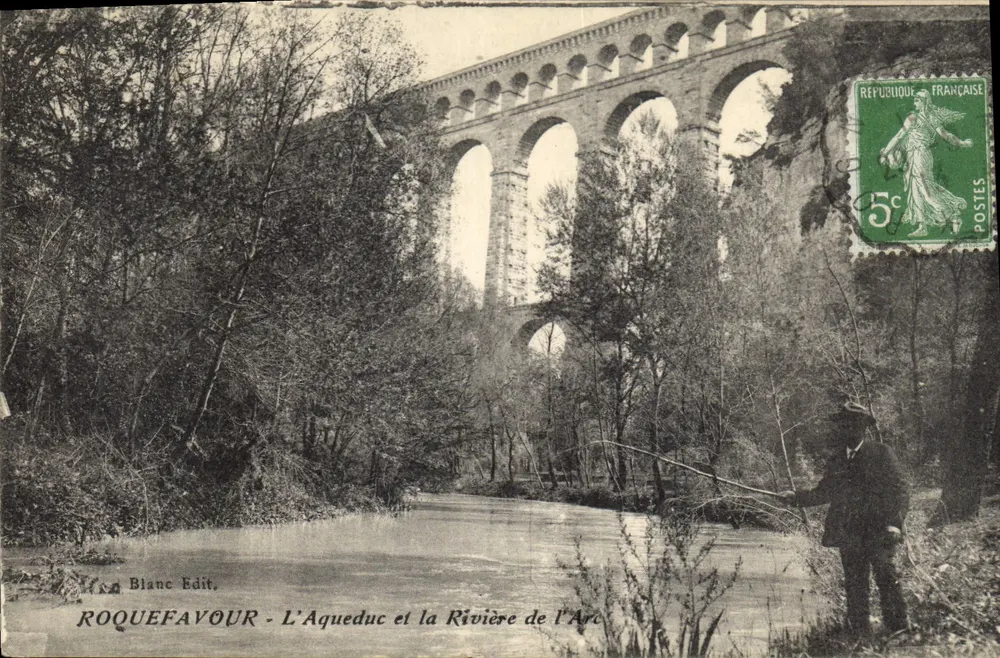 Roquefeuil - Das Aquädukt und der Fluss Arc — Blanc Edit. - Vorderseite