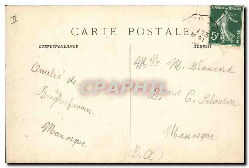 Roquefeuille - O Aqueduto — Bilhete postal antigo n°3836, editor Ruxt, editor Morand - Verso