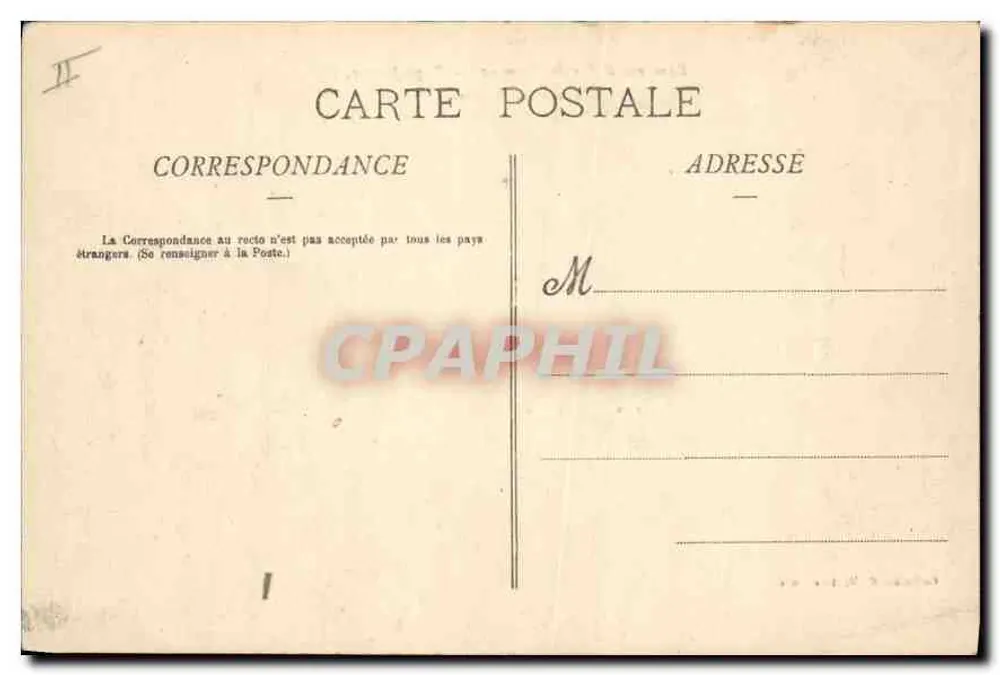 Umgebung von Aix-en-Provence - Roquefaavour. Avenue de la Gare. - Collection Martinet, Aix - Rückseite