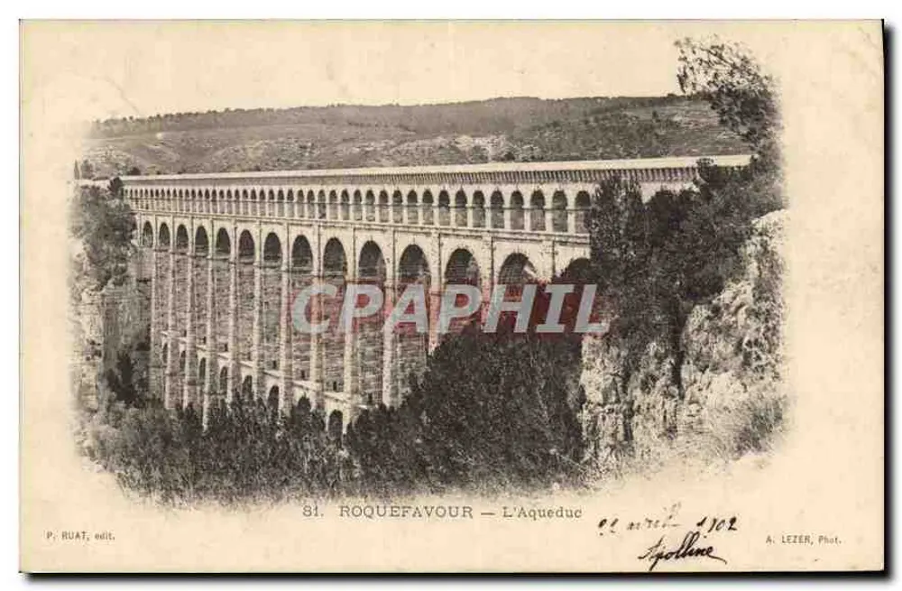 Roquefeuil — A Aqueduto — P. Huat, edição n° 81 - Frente