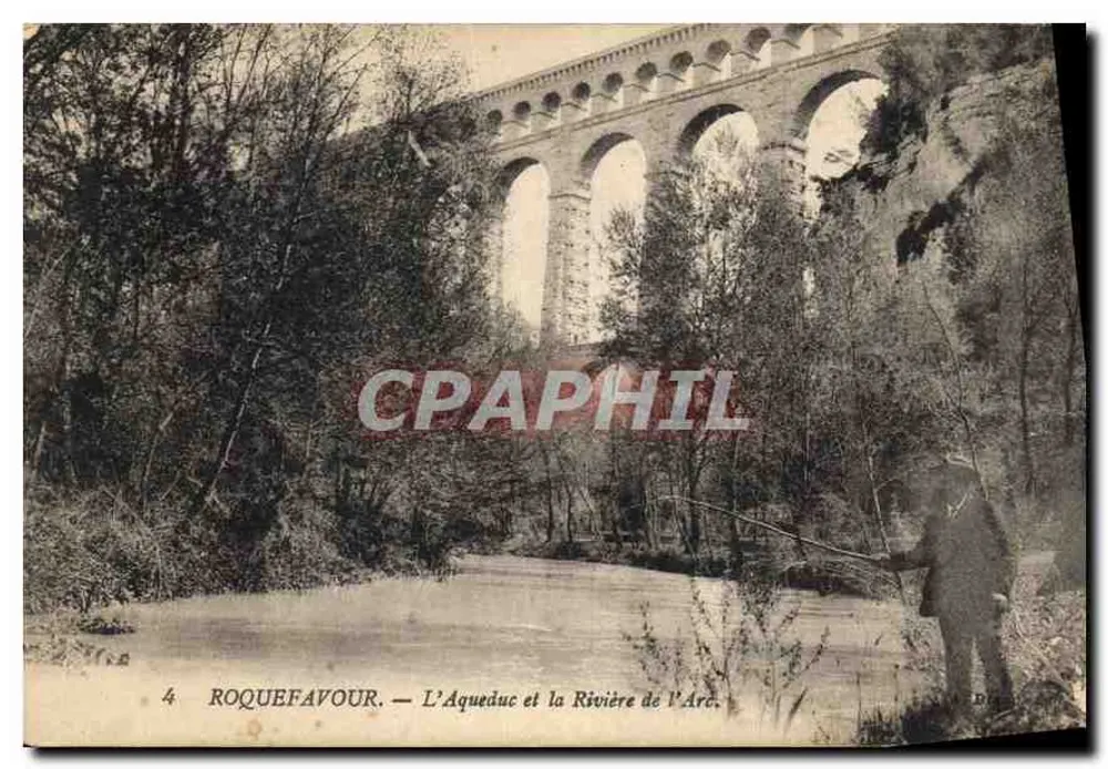 Roquefeuil — Der Aquädukt und der Fluss Arc — Verlag V. Dufour, Nr. 4 - Vorderseite