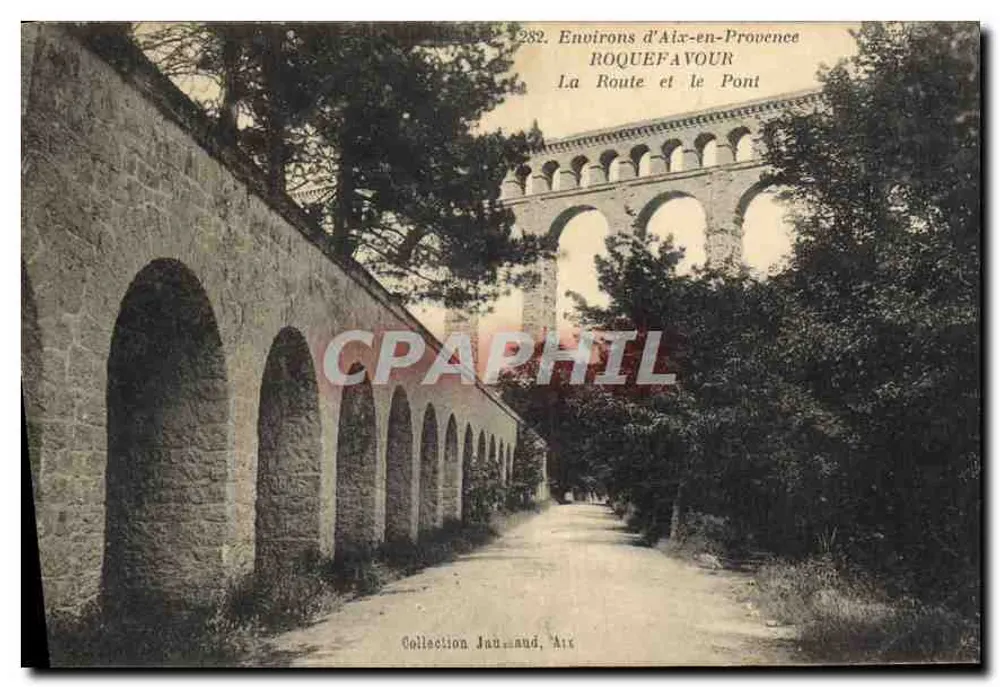Roquefeuille — La Route et le Pont — Sammlung Jau-And, n°282 - Vorderseite