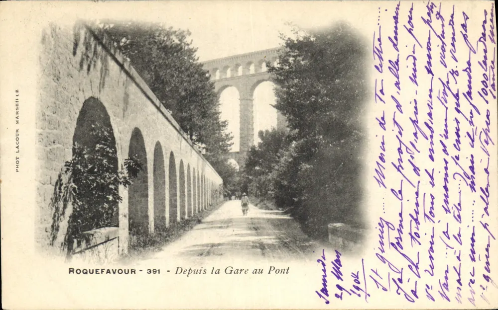 Roquefeuil - 391 - Von der Station zum Brücke — Phot. Lacour Marseille - Vorderseite