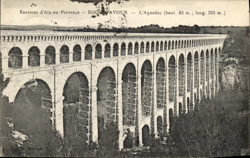 Rouquet-Pavour — Het Aquaduct — Rond Aix-en-Provence — Coll. O. Martinet, Aix - Voorkant