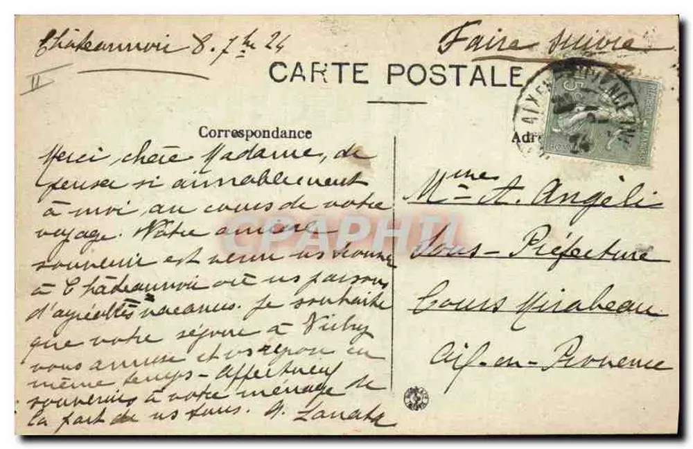 Rouquet-Pavour — Het Aquaduct — Rond Aix-en-Provence — Coll. O. Martinet, Aix - Achterkant