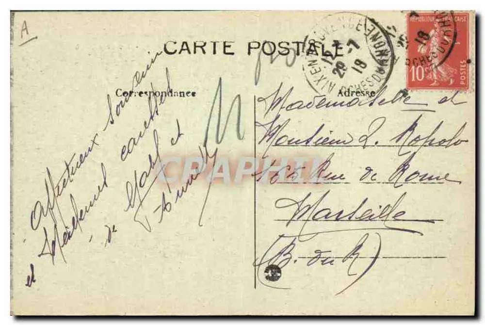 Roquefavour - Les Trois Ponts — Umgebung von Aix-en-Provence — Coll. E. Martag - Rückseite