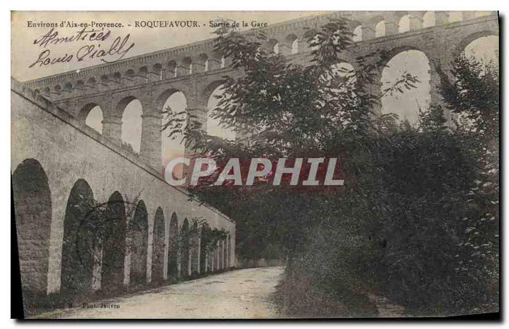 Roquefavour — Ausfahrt der Station — Dallaire & Cie, Fotografie Julien - Vorderseite