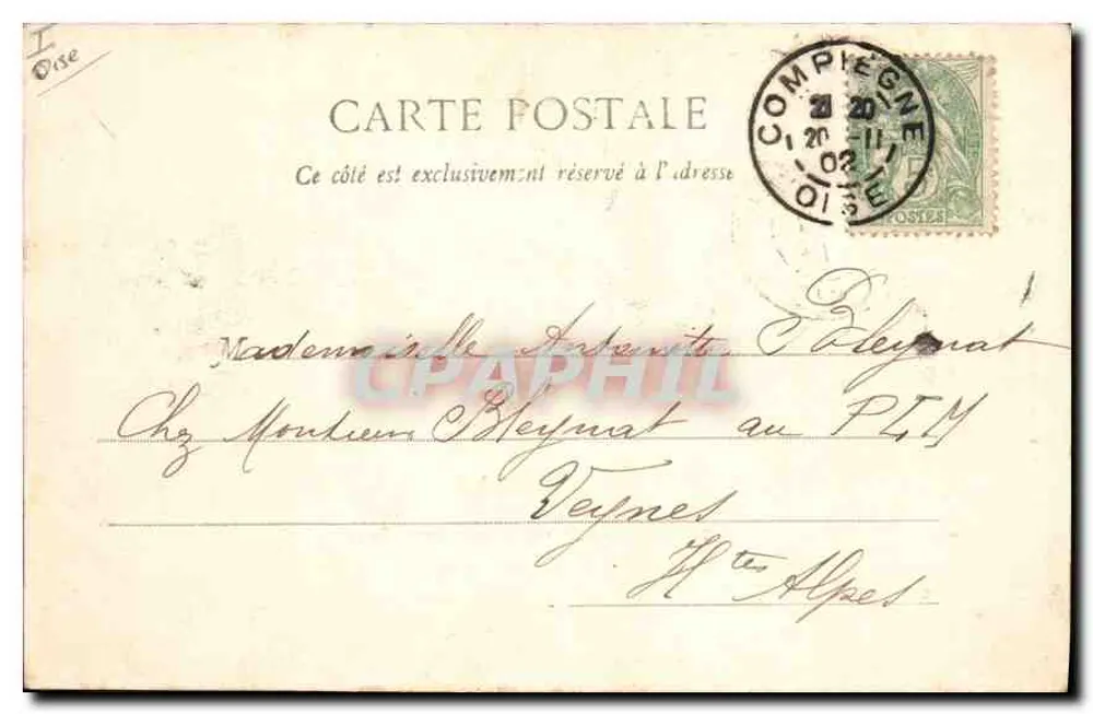 Compiègne - O Castelo (visão do Parque) — Docelle, Compiègne, n°73 - Verso
