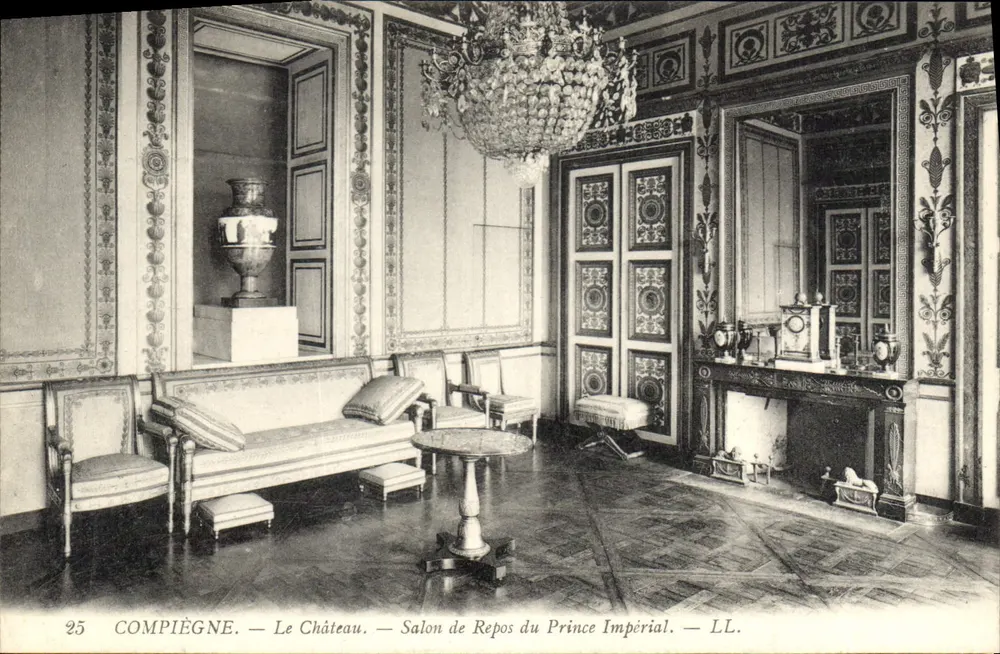 Compiègne — Das Schloss — Ruhezimmer des Prinzen Imperial — LL. — n°25 - Vorderseite