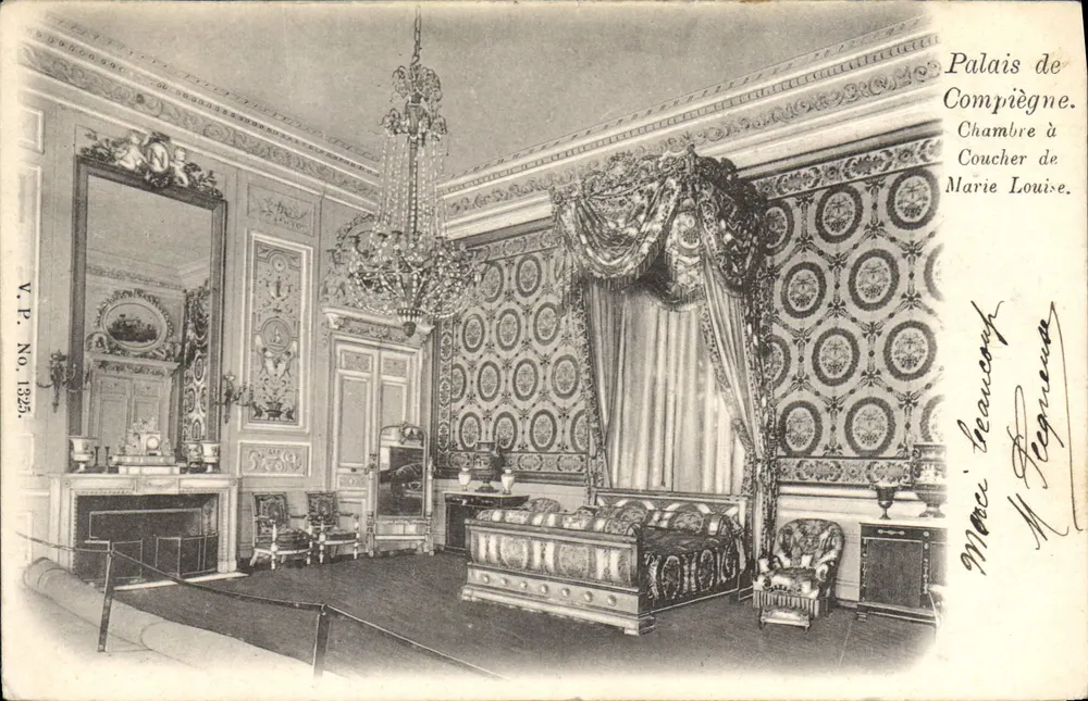 Schloss Compiègne — Schlafzimmer von Marie Louise — V.P. Nr. 1325 - Vorderseite