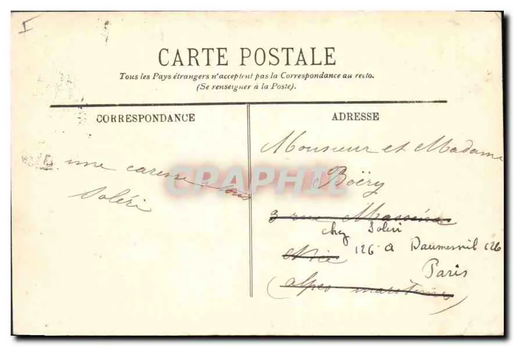 Compiègne — Zamek — La Plate-Bande — LL. - Rewers