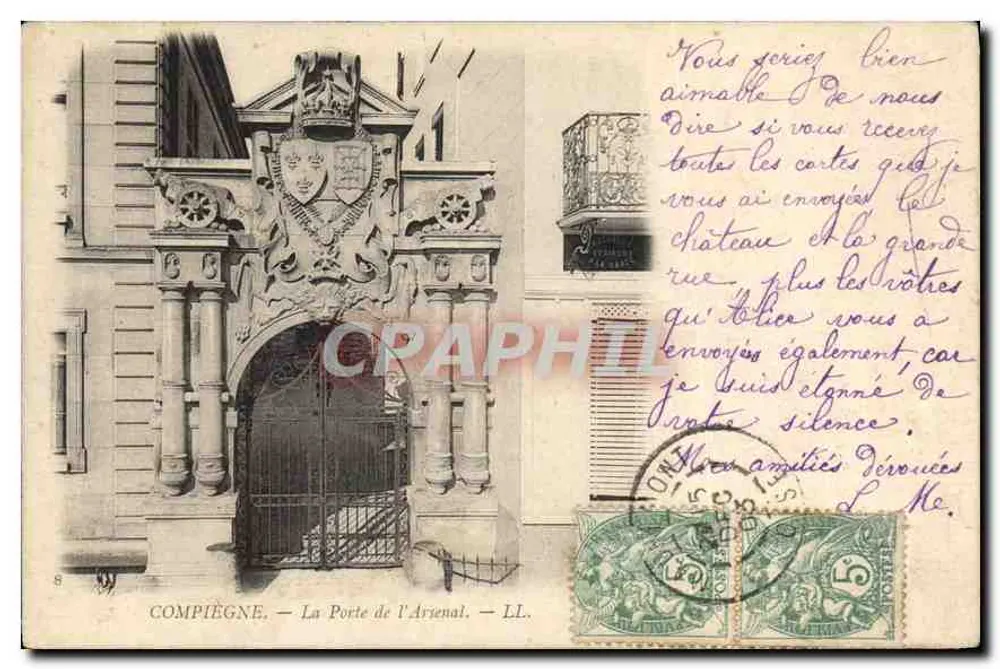 Compiègne — A Porta do Arsenal — LL. - Frente