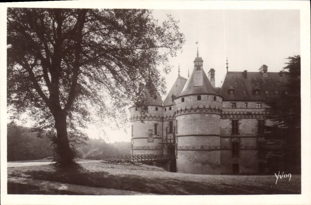 Schloss Chaumont-sur-Loire — von dem Park aus gesehen — Édition d'Art YVON, Paris - Vorderseite