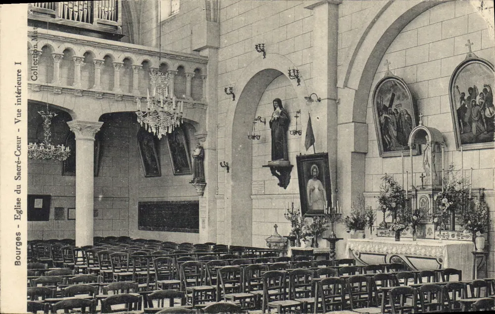 Bourges - Kirche des Heiligen Herzens — Innenansicht — Collection Art - Vorderseite
