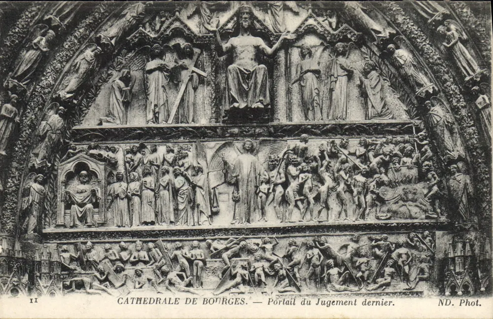 Kathedrale von Bourges — Portal des Jüngsten Gerichts — ND. Phot. - Vorderseite