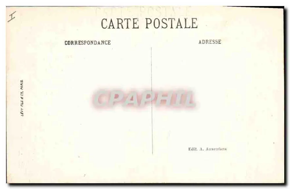 Bourges — Abside da Catedral — Editor A. Auxenfans, n° 5019 - Verso