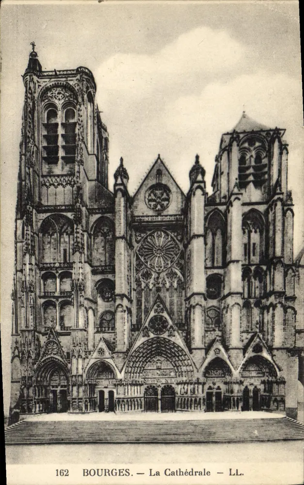 Bourges — A Catedral — LL. — n° 162 - Frente