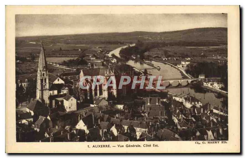 Auxerre — Visão Geral, Lado Leste — G. Harry Ed. - Frente