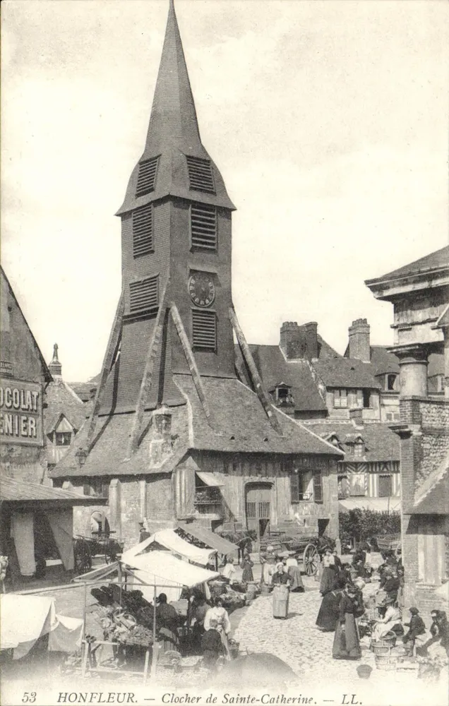 Honfleur — Torre da Igreja de Sainte-Catherine — LL. n°53 - Frente