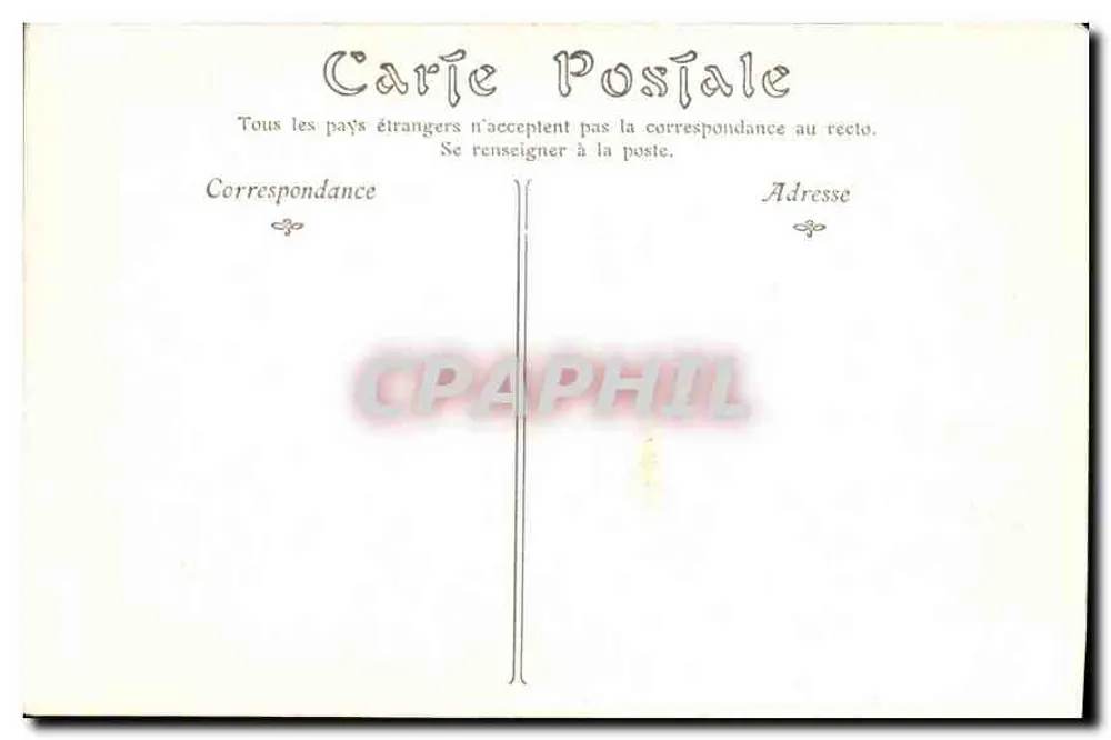 Caen — Das Gymnasium (ehemalige Abtei der Männer), Cloister und Kirchtürme von Saint-Étienne — Verlag De Phot, Nr. 121 - Rückseite