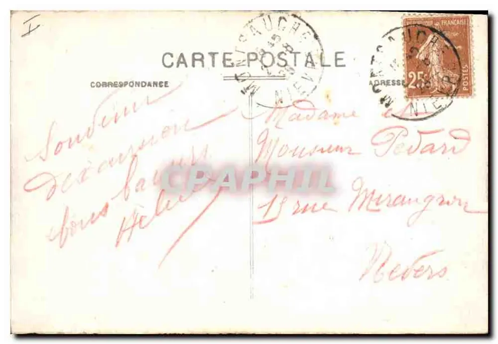 Les Settons - A Digue — Em Morvan — A. Duciri, editor, Sauvigny - Verso