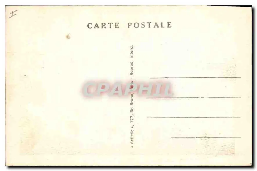 Les Settons (Nièvre) — Blick auf die Inseln mit Teleobjektiv — Verlag Artistic, Paris - Rückseite