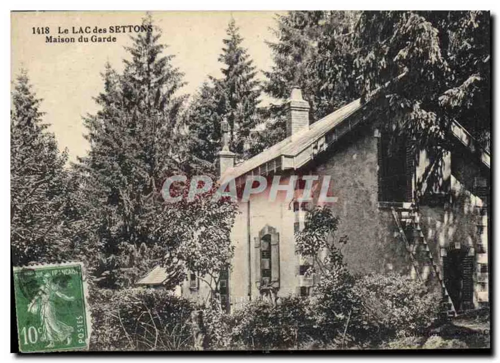 O Lago dos Settons — Casa do Guarda — editor anônimo, n° 1418 - Frente