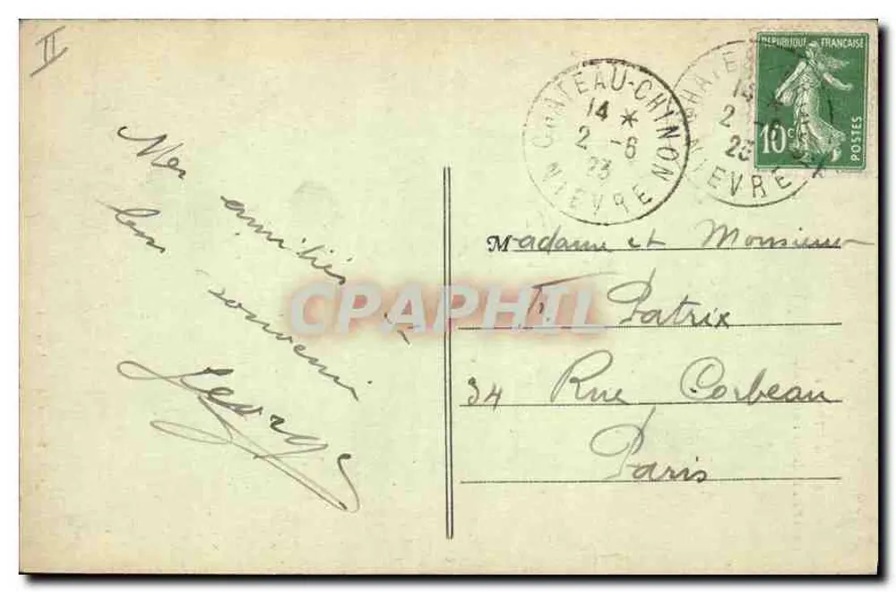 Les Settons - A Cascata — Le Morvan Illustré, G. Gervais, editor, Saulieu - Verso