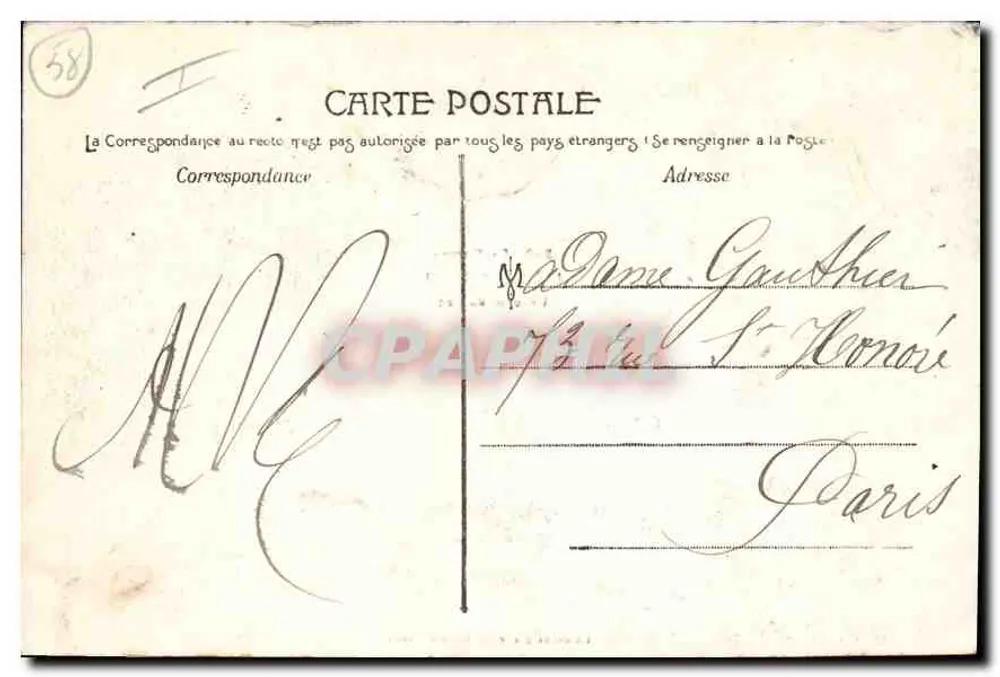 Lac des Settons — Ein Eck des Sees — Phot. Coquejou & Cie, n°340 - Rückseite