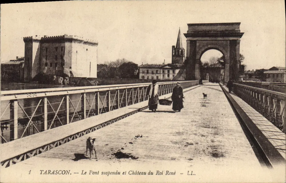 Tarascon — Der Hängebrücke und Schloss des Königs René — LL. - Vorderseite