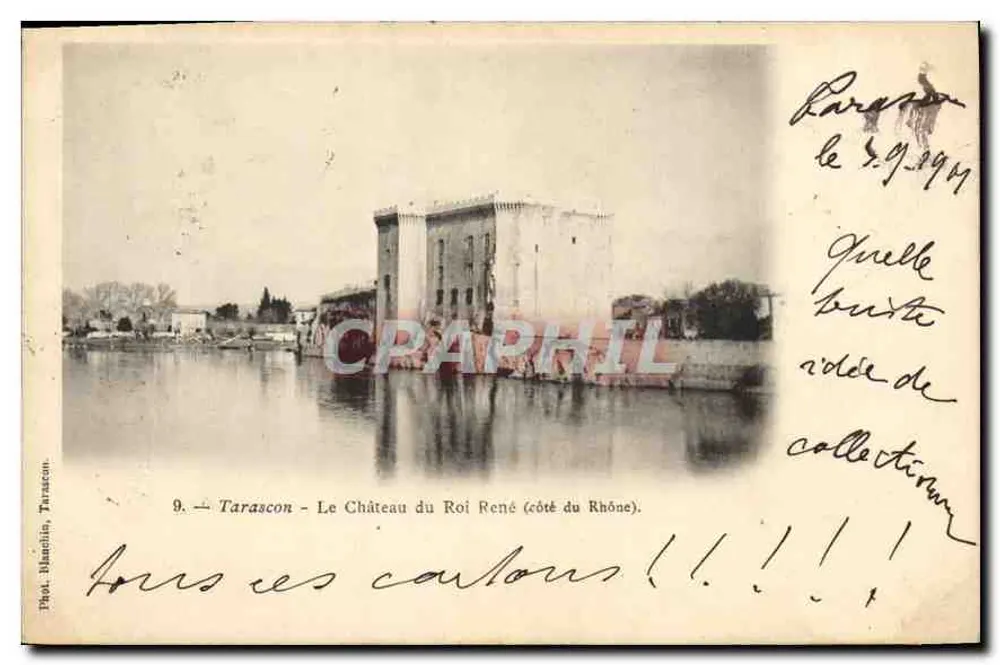 Tarascon — Schloss des Königs René (Seite des Rhône) — Foto. Manchon, Tarascon, Nr. 9 - Vorderseite