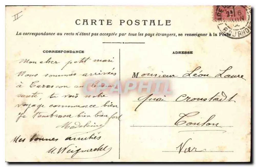 Tarascon — Vista Geral — Fot. Blanchin, Tarascon - Verso