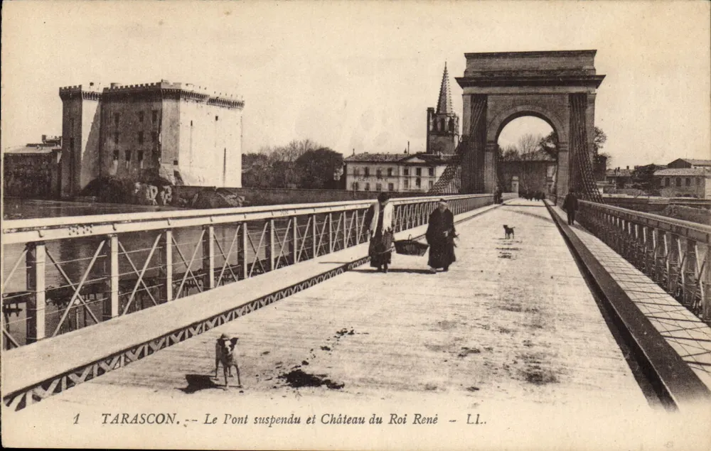 Tarascon — Der Hängebrücke und Schloss des Königs René — LL. - Vorderseite