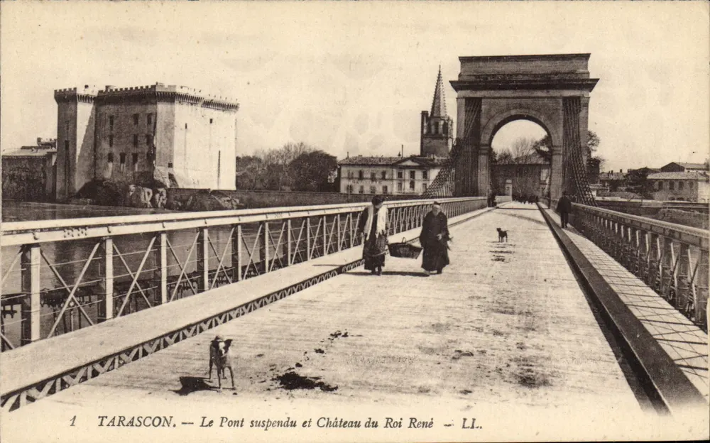 Tarascon — Der Hängebrücke und Schloss des Königs René — LL. - Vorderseite