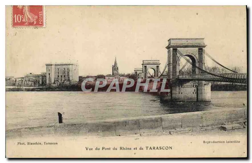 Visão do Ponte do Ródano e de Tarascon — Fot. Bianchin, Tarascon - Frente