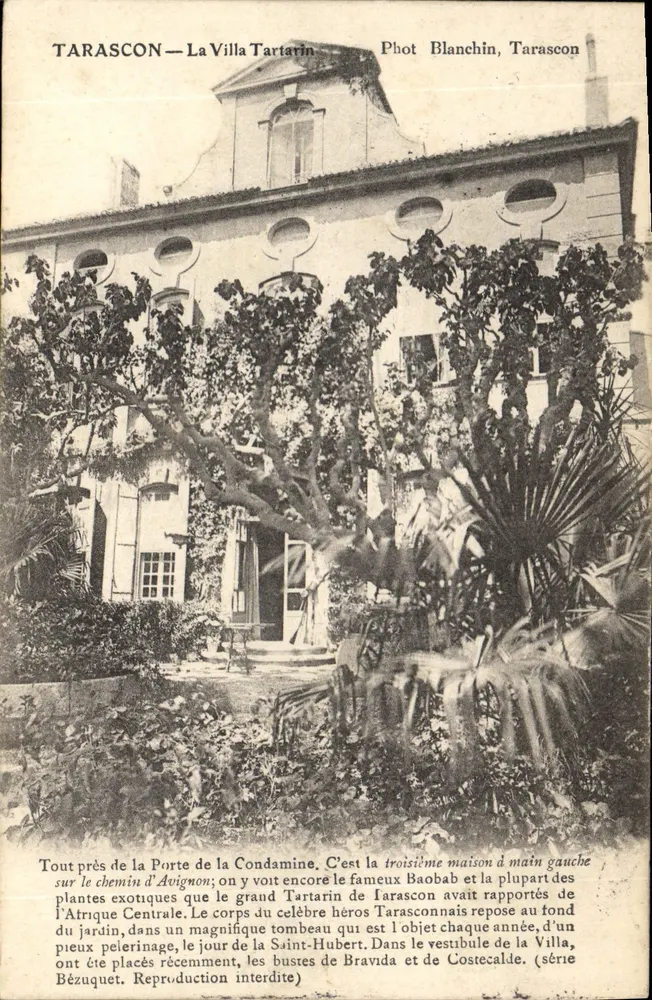 Tarascon — A Villa Tartarin — Phot Blanchin, Tarascon - Frente