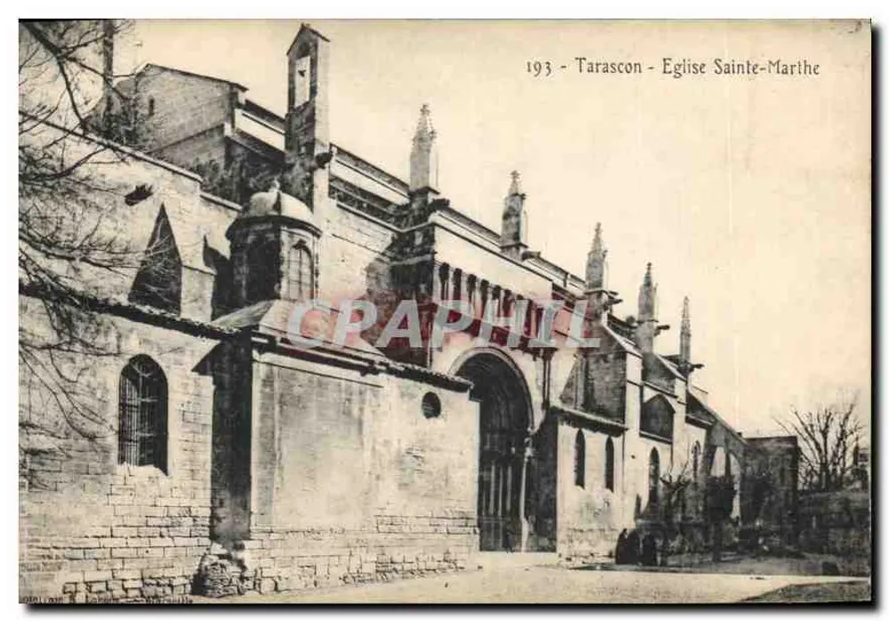 Tarascon - Igreja de Santa Marta — vista do edifício gótico, 193 - edição não identificada - Frente