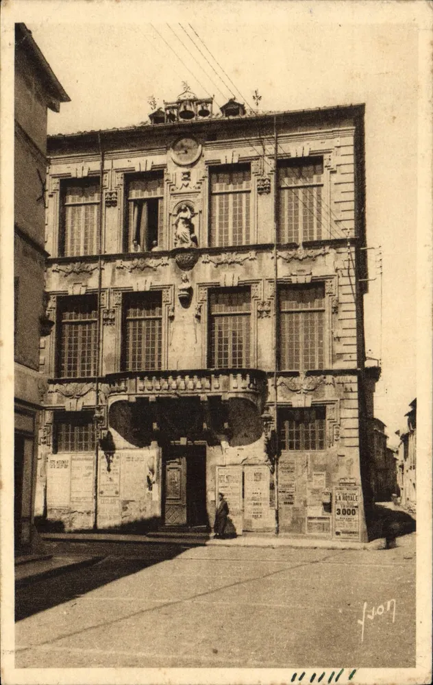 Das Rathaus von Tarascon — Fassadenansicht — Les Éditions d'Art Martel, n° 404 - Vorderseite