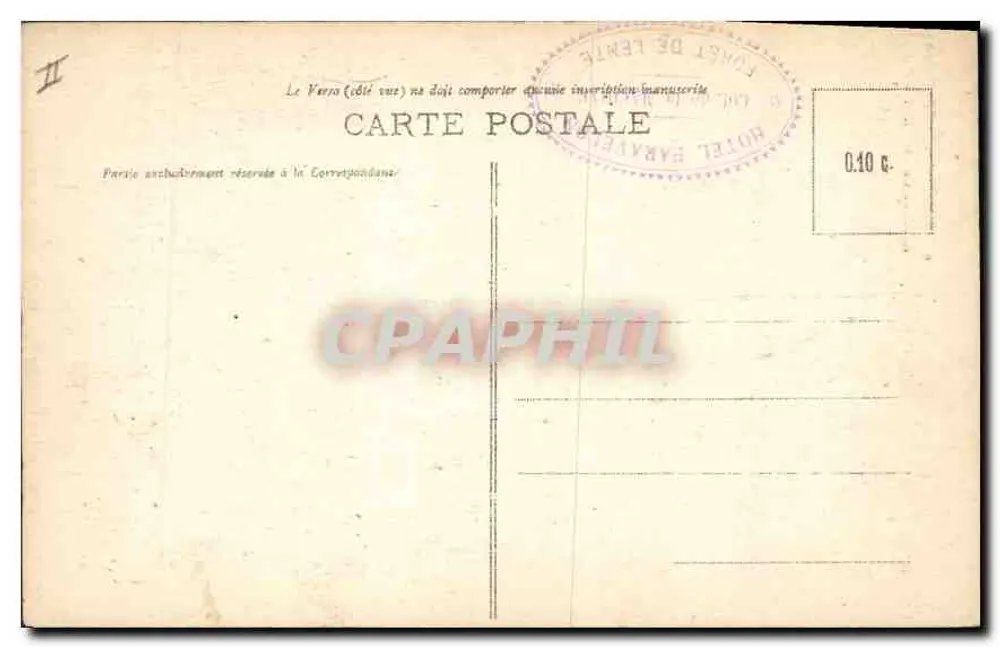 Floresta de Lente (Drôme) — Estrada de Combe-Laval — P. L. n°9 - Verso