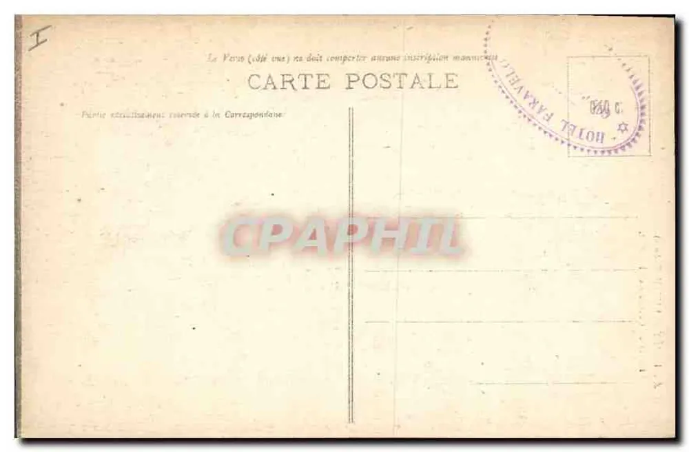 Floresta de Lente (Drôme) — Rua de Combe-Laval — P.L. - Verso