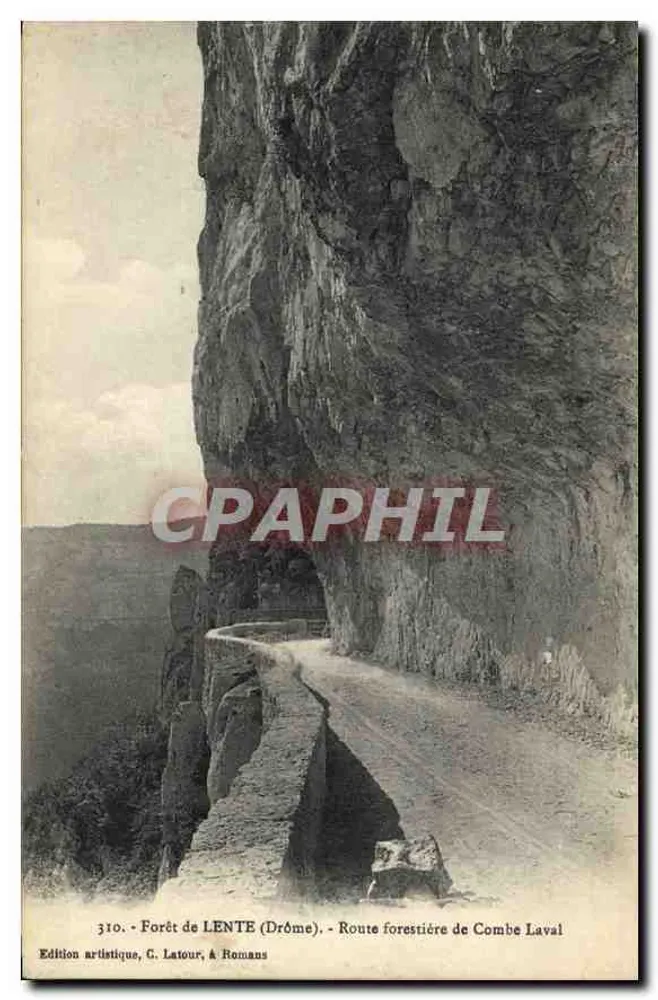 Wald von LENTE (Drôme) — Waldstraße von Combe Laval — Künstlerische Ausgabe, C. Latour, in Romans - Vorderseite