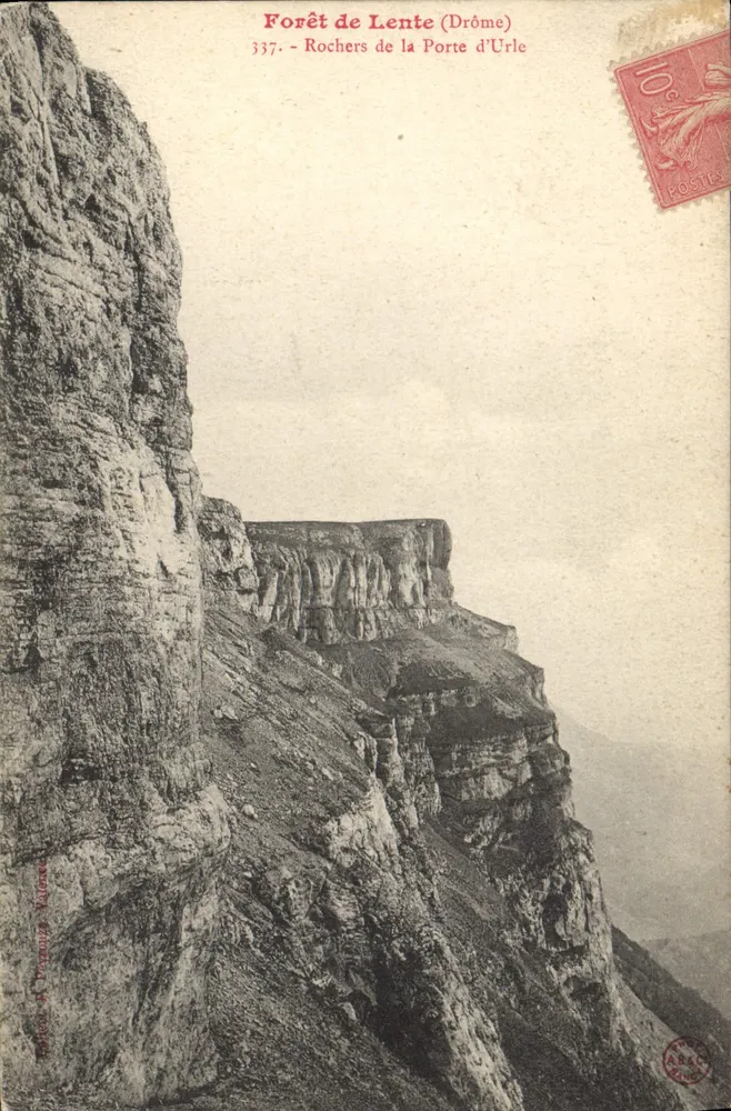 Wald von Lente (Drôme) — Felsen der Porte d'Urle — St. Denouz Nature Editions - Vorderseite