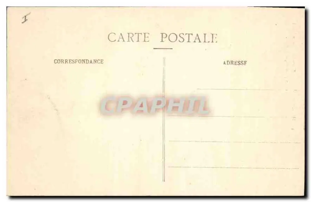 Forêt-de-Lente - pittorescher Durchgang - Route de Combe-Laval - P. L. - Rückseite